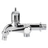 ABS Washing Machine Faucet Sink Basin Water Tap with Double Spout&Handle G1/2 Tail Handle