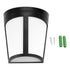Solar Powered Wall Mount Light Outdoor Garden Landscape Fence Yard Lamp Pure White