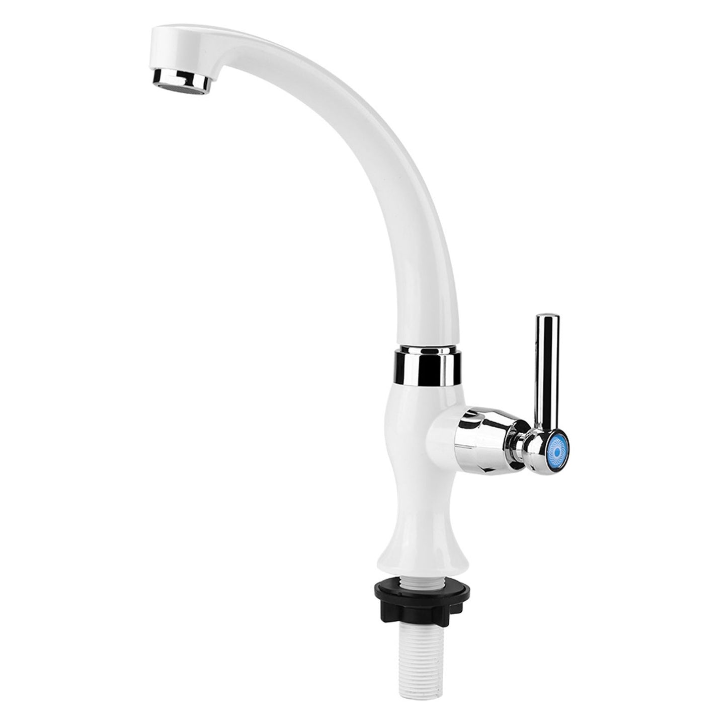 ABS Plastic Single Cold Faucet Water Tap Kitchen Sink Bathroom Basin Accessories G1/2(Straight)