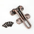 Heavy Duty Zinc Alloy Safety Guard Security Door Lock Latch for Home Hotel Door (Red Bronze)