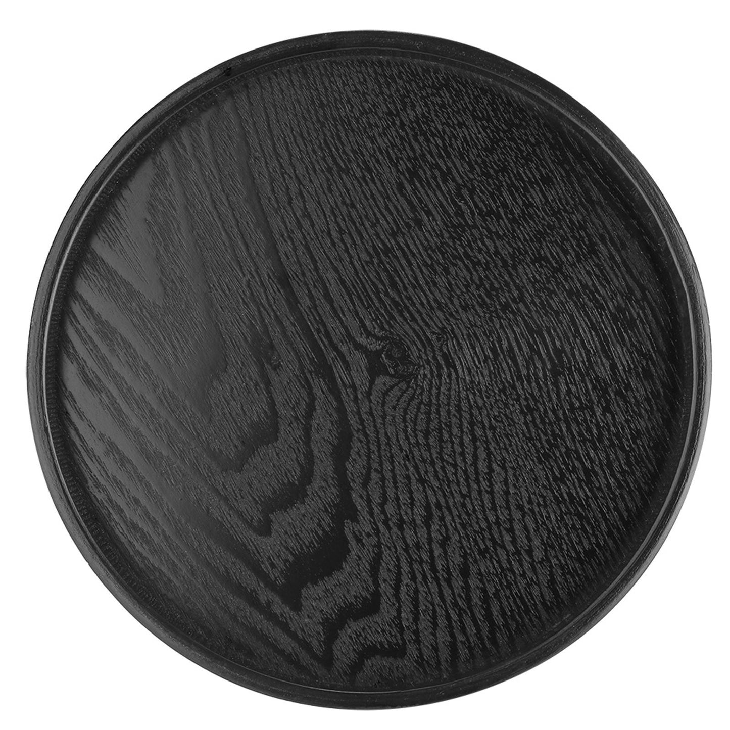 Round Shape Solid Wood Tea Coffee Snack Food Meals Serving Tray Plate Restaurant Trays 21cm