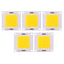 5pcs/set High Power 50W COB LED Integrated Lamp Chip for DIY Light Bulb Floodlight (Warm Light)