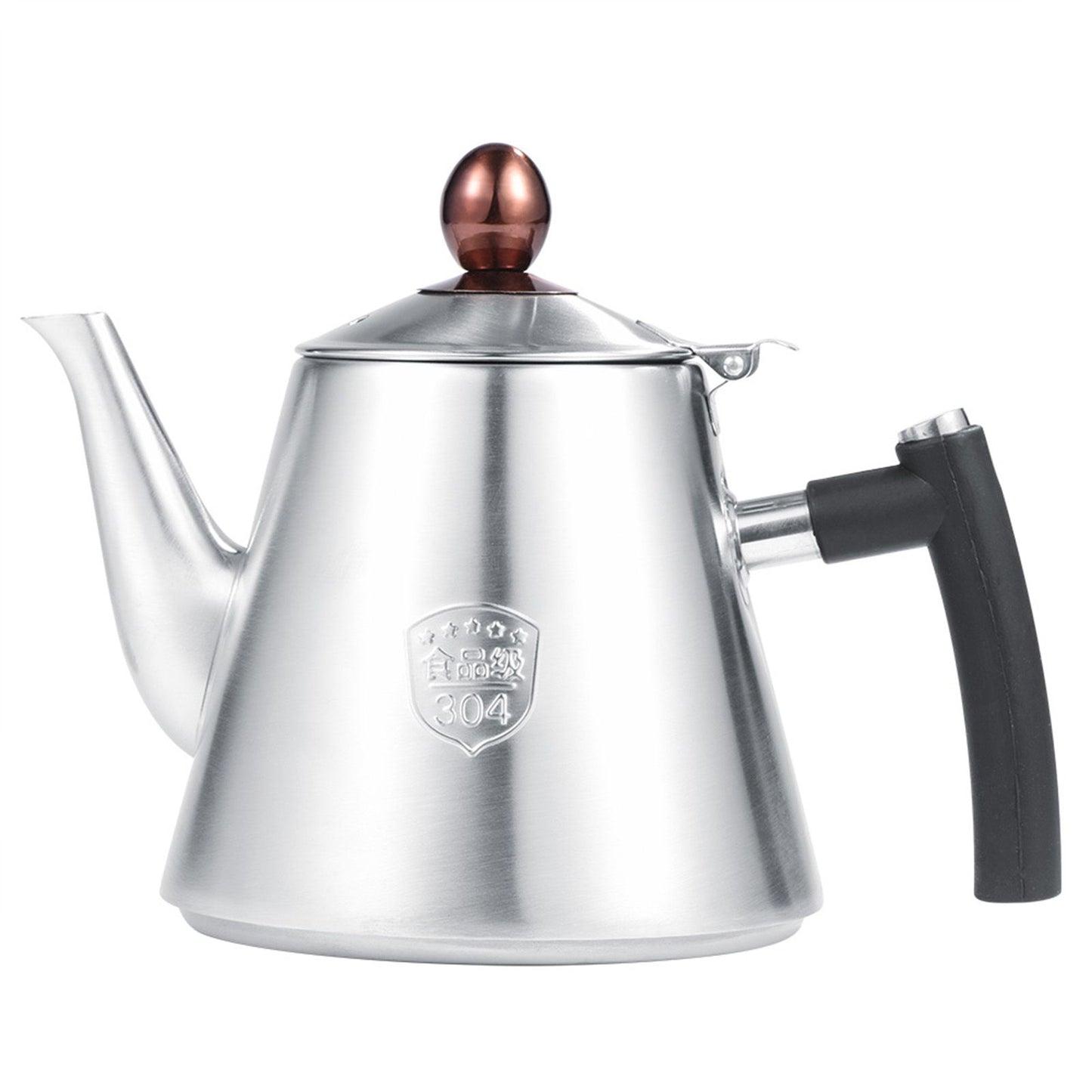 1.2L Stainless Steel Stove top Teapot Tea Coffee Pot Kettle Heat Resistant Handle Matte