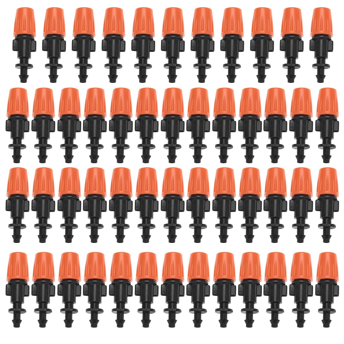 50pcs/set Adjustable Garden Drip Irrigation Misting Nozzles Micro Flowing Sprinkler Head Atomizer