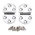 2PCS 180 Degree Copper Hinges for Folding Tabletop Sewing Machine Table