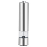 Stainless Steel Electric Salt & Pepper Mill Grinder Adjustable Coarseness Battery Power