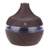 300ml Wood Grain USB Humidifier Colorful LED Night Light Mist Maker for Office Car Home