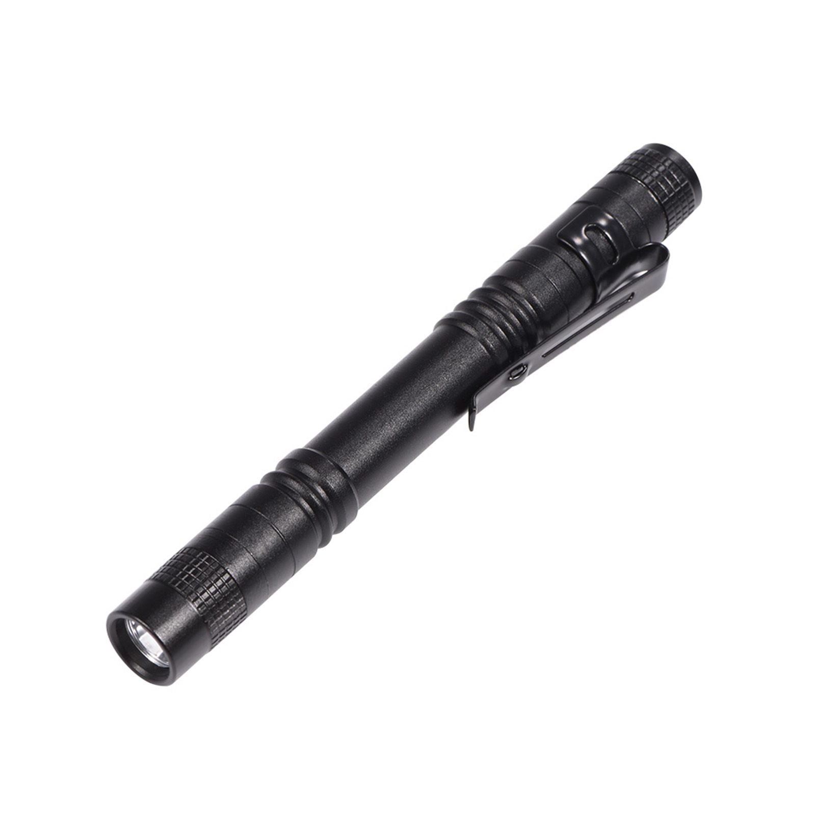 Mini Portable LED Pen Clip Pocket Flashlight High Bright Light Torch Lamp Battery Powered