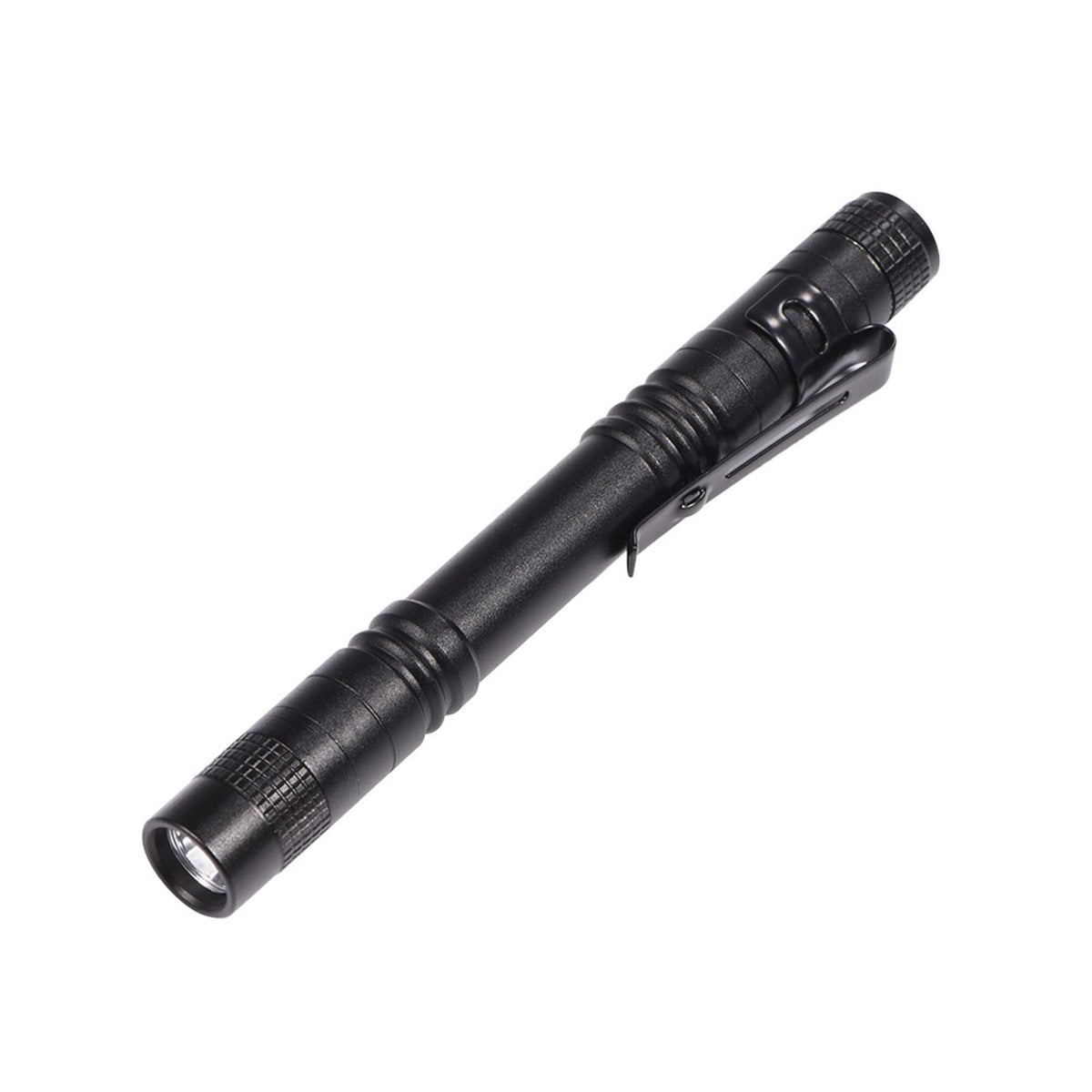 Mini Portable LED Pen Clip Pocket Flashlight High Bright Light Torch Lamp Battery Powered