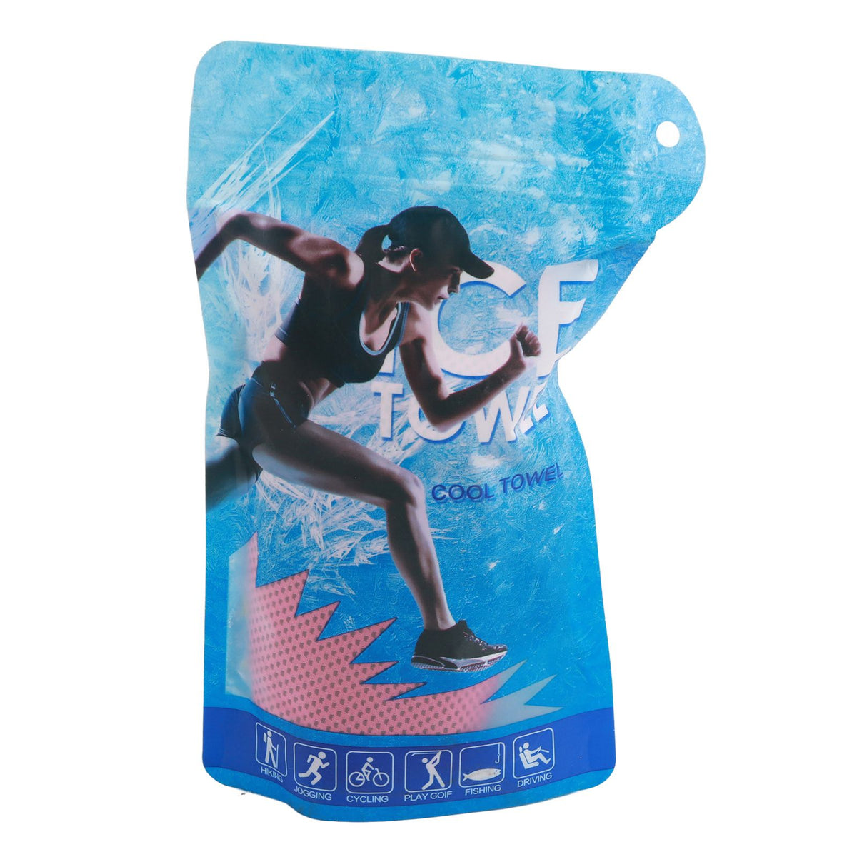Super Breathable Cooling Effect Towel for Sports Gym Workout (Magenta)