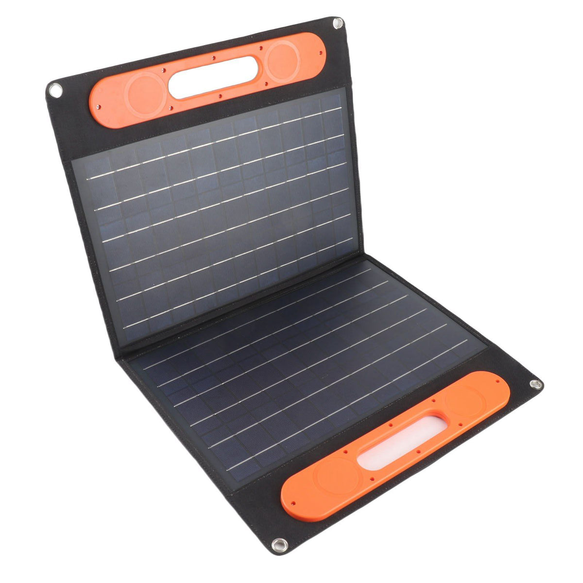 60W 18V Portable Solar Panel Kit Dual USB Port Monocrystalline Folding Solar Charger with Support Bracket for Outdoor Camping