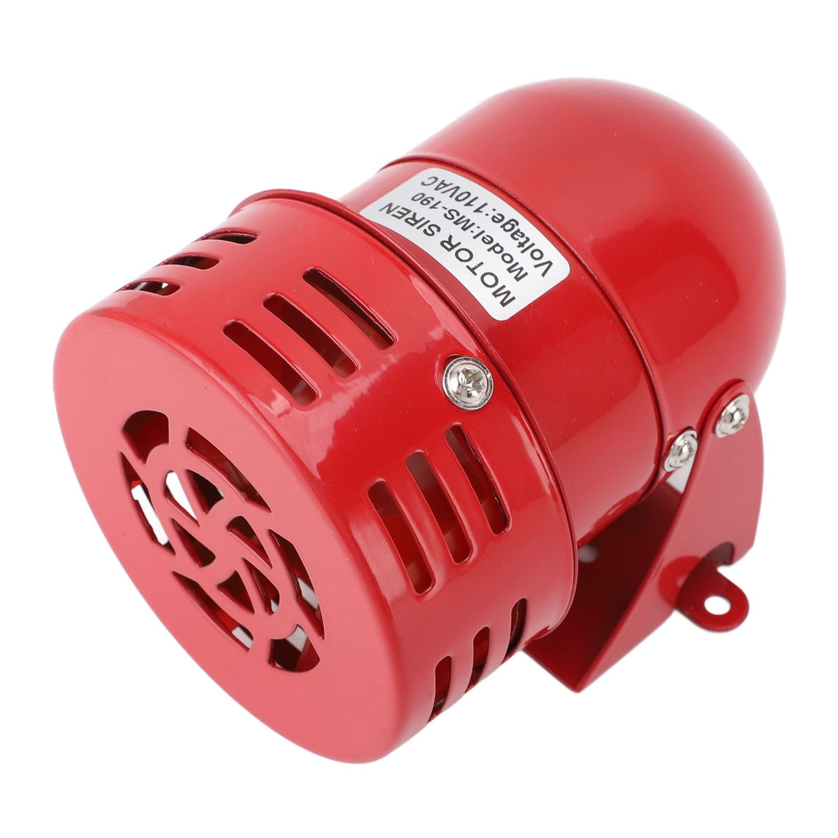 Motor Horn Buzzer Siren 110 Decibels Mini Electric Warning Strobe Siren Horn Sound Buzzer Alarm for Factories Schools Ranches Home AC 110V 102x75mm 0.90A