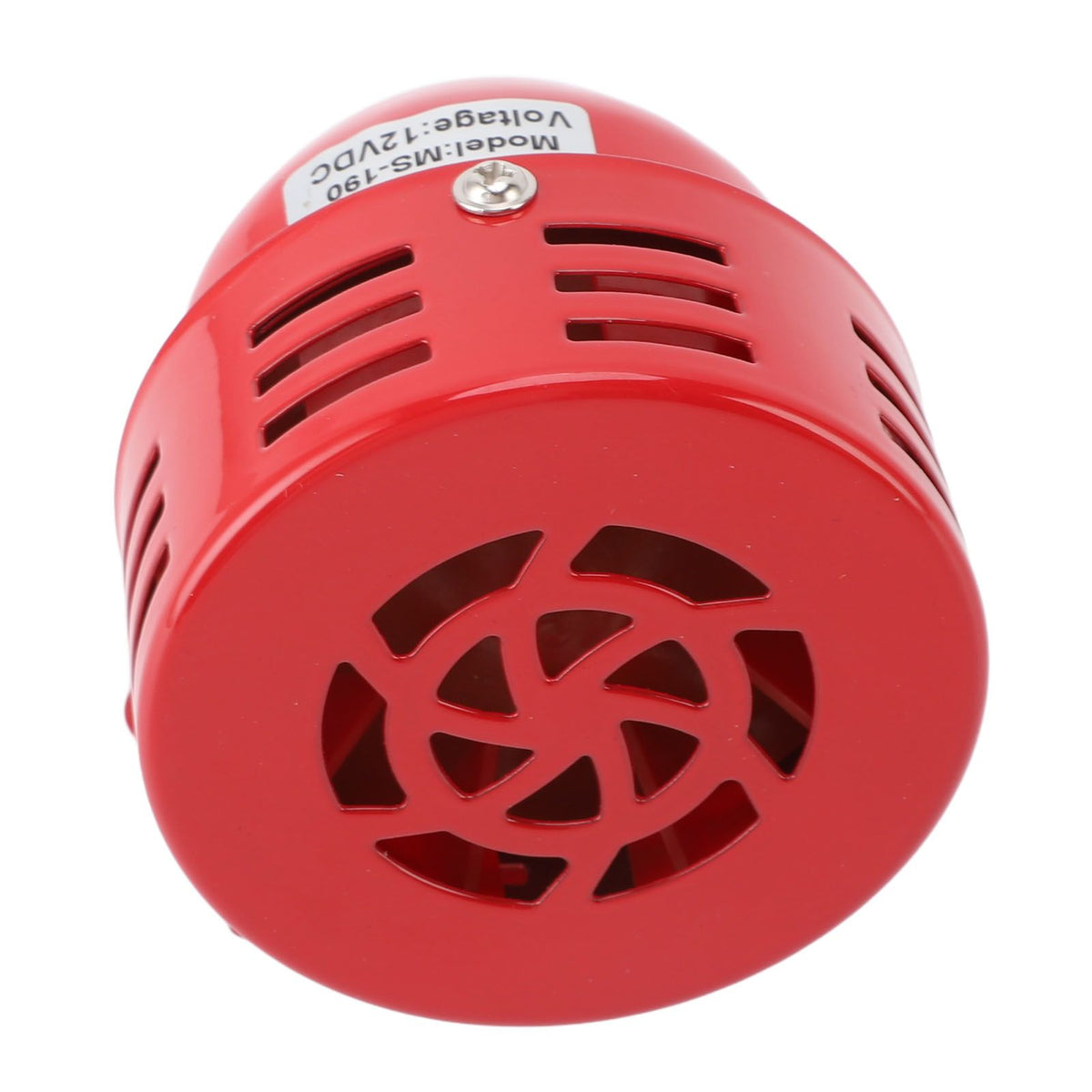 Motor Horn Buzzer Siren 110 Decibels Mini Electric Warning Strobe Siren Horn Sound Buzzer Alarm for Factories Schools Ranches Home DC 12V 77x75mm 6.00A