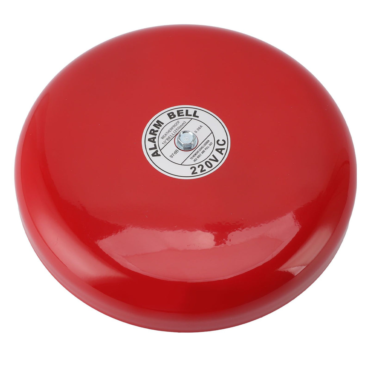 Fire Alarm Bell High Sensitivity Super Loud Sound Electric Round Alarm Bell for School Factory 220V AC