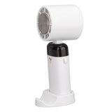 Handheld Fan Quiet Foldable Brushless Motor Digital Display 3600mah 3 Speed Cooling Fan for Outdoor Home White