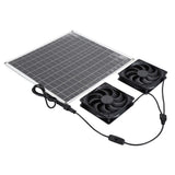 Solar Exhaust Fan High Efficiency Monocrystalline Solar Panel IP65 Waterproof 3000RPM Dual Solar Powered Exhaust Fan with Switch
