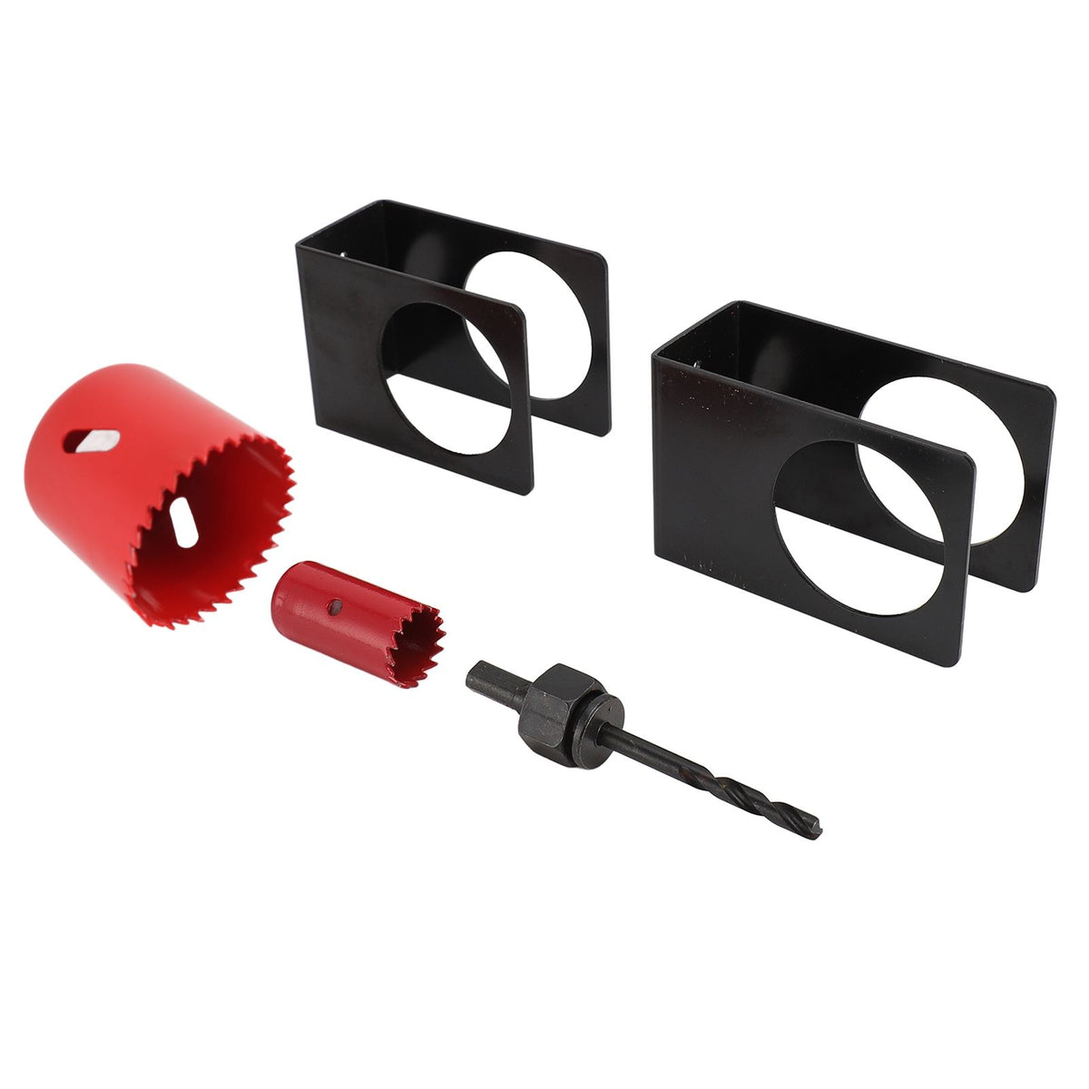 1‑3/8 Inch‑1‑3/4 Inch Door Entry Lock Installation Kit with Guide Template Door Entry Lock Hole Saw Tool for Wooden Doors