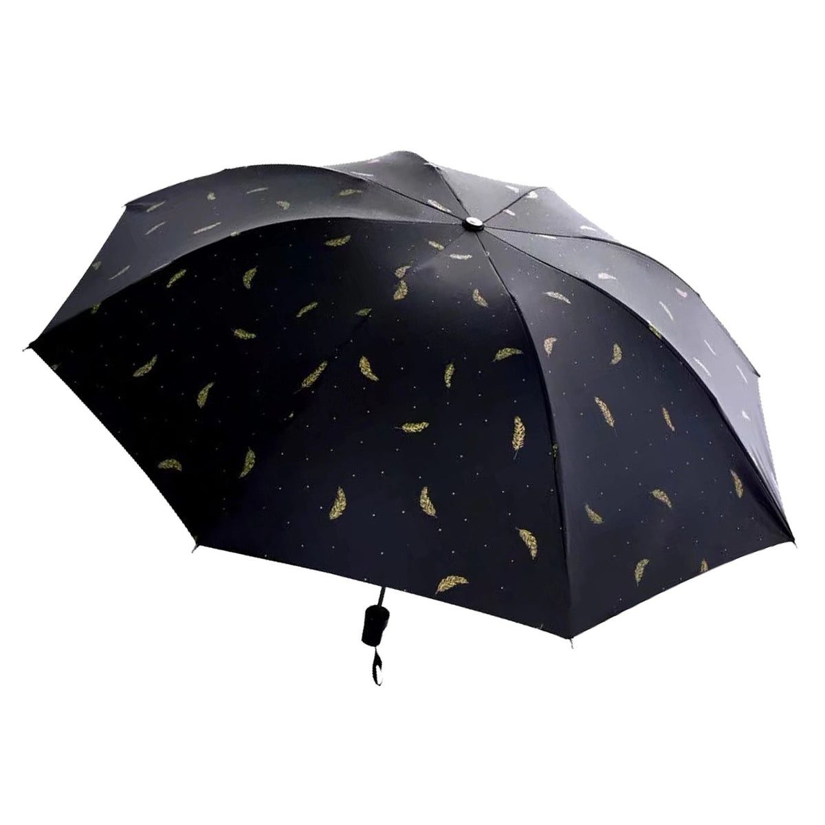 Portable Umbrella Tri Fold 8 Ribs Manual UV Proof Rain Sun Umbrella for Men Women Gift