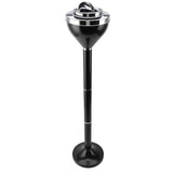 Standing Ashtray Iron Creative Self Cleaning Detachable Floor Standing Ash Tray with Lid for Restaurant KTV Bar Hotel Black