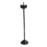 Floor Ashtray Self Cleaning Detachable Adjustable Height Standing Ash Tray with Lid for Restaurant KTV Patio Living Room Black