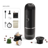 Electric Portable Coffee Maker 19 Bar 100W Wireless Heating Travel Coffee Maker Machine for Travel Camping Office Home