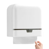 Paper Towel Dispenser Wall Mount Multifold Hand Paper Tissue Holder with Lock Waterproof Self Adhesive Tissue Box for Home and Commercial Use