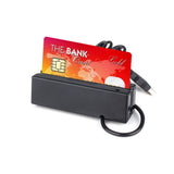 3 Tracks Magnetic Stripe Card Reader Card Swiping Machine Card Reader Magnetic Stripe USB Card Reader Mini Smart Card Reader for Bank/Inquiry/POS Systems