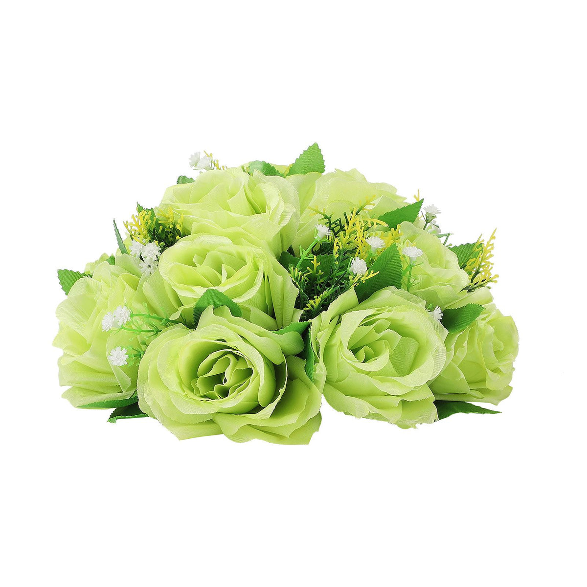 Flower Balls Bouquet Silk Cloth Simulation Bouquet Prop for Car Auditorium Hall Decoration Green