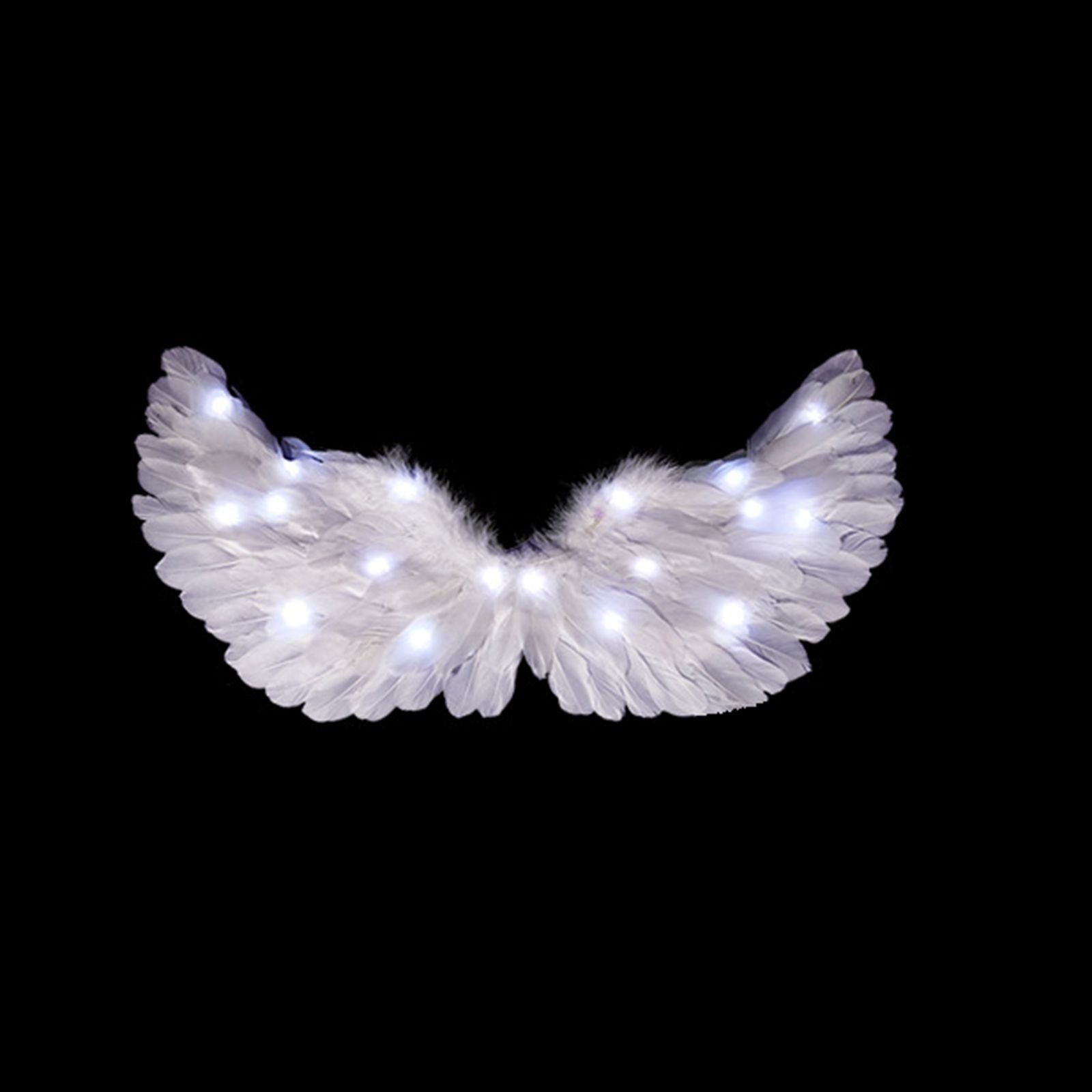 Glowing Angel Wings with LED String Lights Halloween Party Cosplay Costume Accessories Props