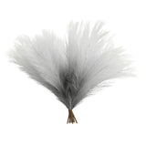 8Pcs Artificial Pampas Grass Versatile Decorative Gradient Gray Modern Vase Filler Faux Pampas Grass For Home Office Parties