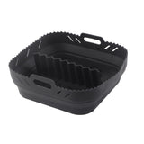Square Air Fryer Silicone Baking Pan with Silicone Mat Air Fryer Pan