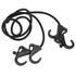 Camping Rope Strap UV Resistant POM Material Black Hooks Function Bungee Cords for Luggage Bundling