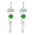 2Pcs Gazing Ball Spiral Tail Wind Spinner Stabilizer Stainless Steel Spiral Wind Chimes for Outside Green