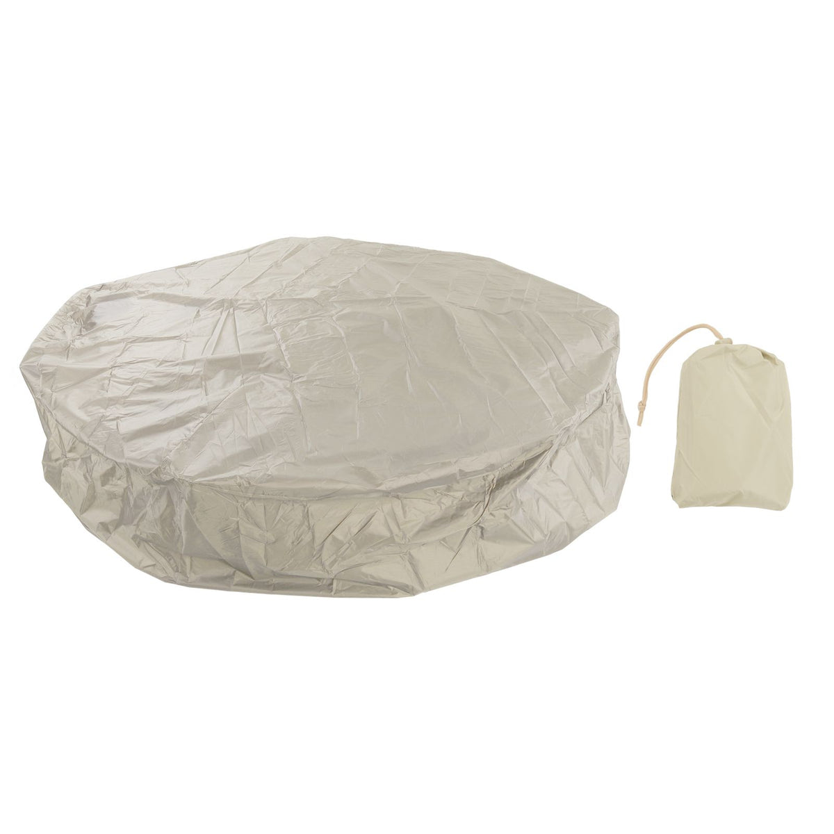 Outdoor Furniture Dust Covers Round Bathtub Cover 190 Silver Polyester Taffeta Hot Tub Waterproof Cover 190x90cm Beige