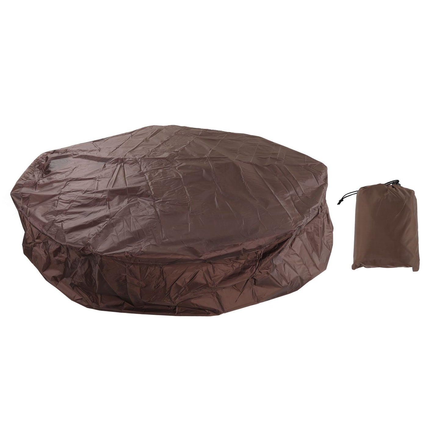 Outdoor Furniture Dust Covers Round Bathtub Cover 190 Silver Polyester Taffeta Hot Tub Waterproof Cover 190x90cm Coffee