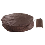 Outdoor Furniture Dust Covers Round Bathtub Cover 190 Silver Polyester Taffeta Hot Tub Waterproof Cover 190x90cm Coffee