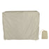 Table Tennis Table Dust Cover 190 Silver Coated Polyester Taffeta Courtyard Patio Waterproof Table Tile Cover with Zipper Beige 155x75x144cm