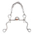 120mm Horse Mouth Snaffle with Chain Stainless Steel Horse Bit for Equestrian Training Equipment
