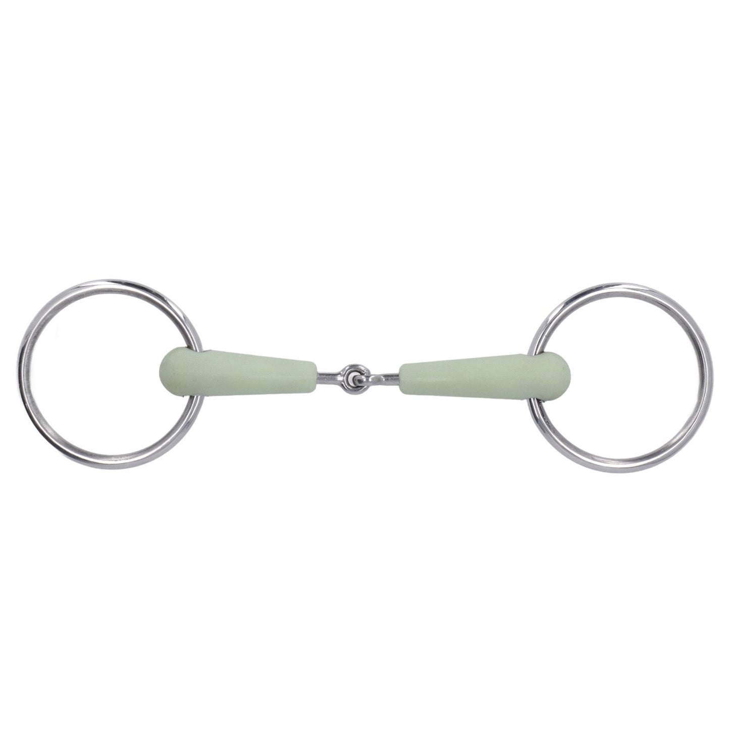 130mm Horse Mouth Snaffle with Chain Stainless Steel Horse Bit for Equestrian Training Equipment