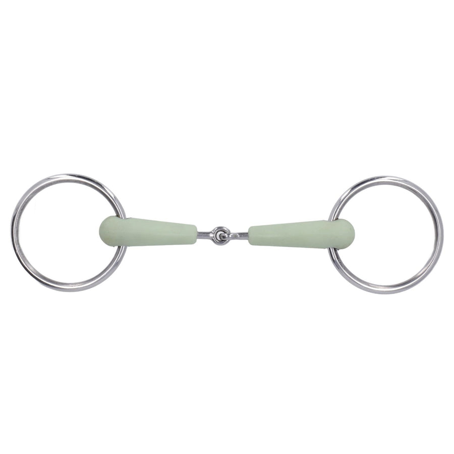 130mm Horse Mouth Snaffle with Chain Stainless Steel Horse Bit for Equestrian Training Equipment