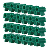 24pcs Greenhouse Clamps Single Head Row Cover Netting Tunnel Hoop Clips Insect Proof Shed Film Shading Net Rod Clips Thickened 14mm