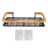 Shower Caddy Single Tier Durable Aluminium Rustproof Sticker Installation Shower Shelf for Bathroom Bedroom Kitchen Black Gold