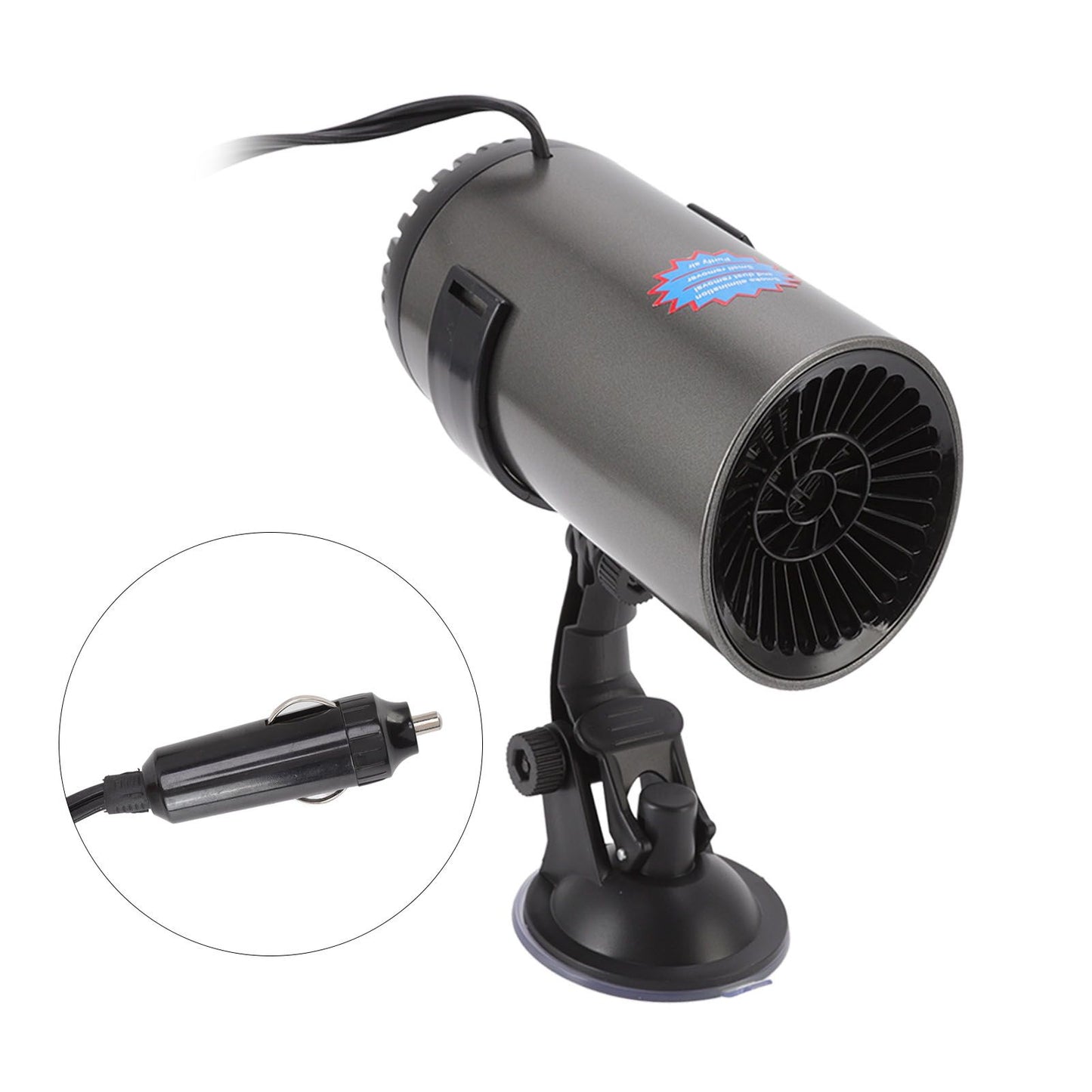 Car Heater Fast Heating Cool and Warm Portable Cigarette Lighter Car Demister Defroster with Rotatable Stand 24V