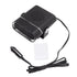 Car Heater 360 Degree Rotating Quick Heating Portable Cigarette Lighter Defogger Defroster for Truck 24V Black