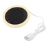 USB Coffee Mug Warmer Electric Gravity Switch 55 Celsius Degree Milk Heating Plate for Office Yellow