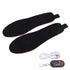 Heated Insoles DIY Cuttable Smart Remote Control USB Rechargeable Electric Heating Insoles for Men Women Outdoor Size 41‑45