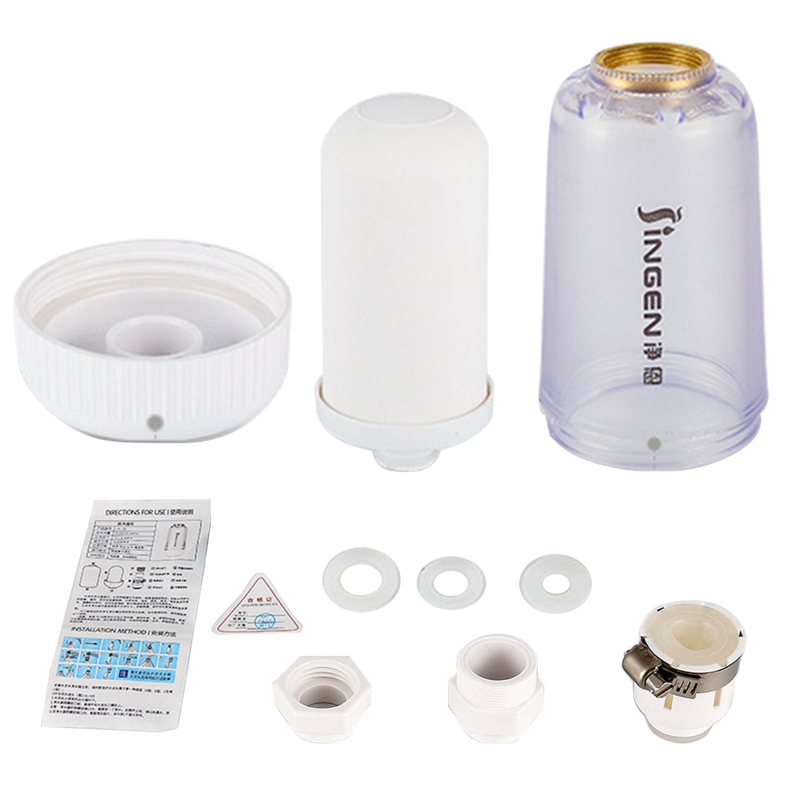 Faucet Water Purifier Home Kitchen Tap Water Filter Sink Faucet Nozzle Purifier Filter Totally 1 Filter Cartridge