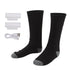 Smart Heating Socks Foot Thermal Electric Heated Stockings Winter Cold Resistant Electric Socks Black