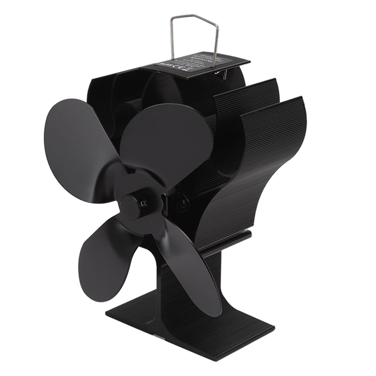 Heat Powered Stove Fan Self Starting Heat Resistant Aluminum Alloy 1400rpm Thermoelectric Fan for Fireplace