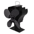 Heat Powered Stove Fan Self Starting Heat Resistant Aluminum Alloy 1400rpm Thermoelectric Fan for Fireplace